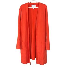 Carolina Belle Montreal Women's size XL Long Jacket Lagenlook Open Fall Stretch